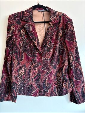 Grateful Dead inspired Paisley Bolt Vintage Blazer Jacket
